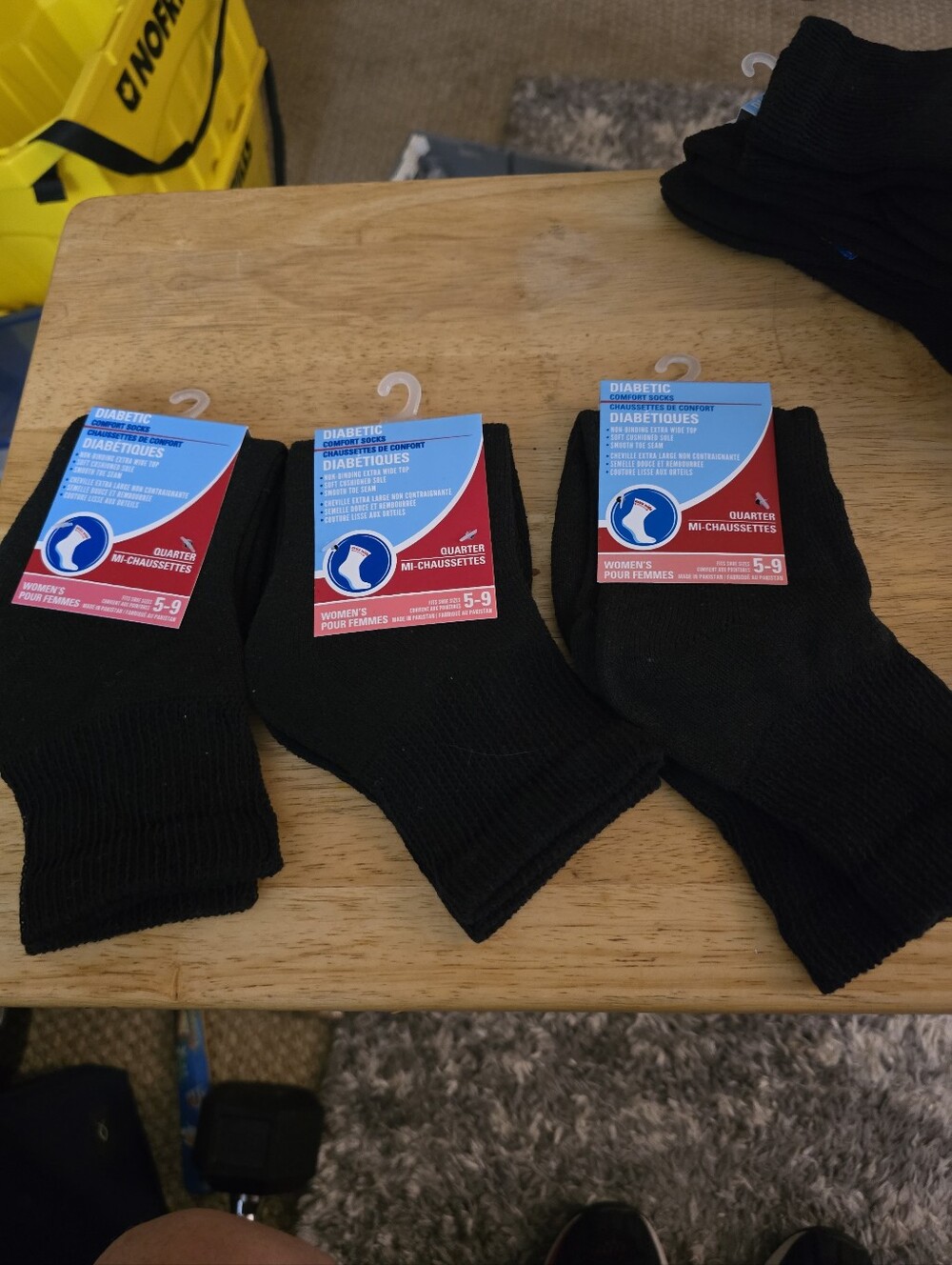 Diabetic Comfort Women's Quarter Socks " Black " Size ( 5 - 9 ) Qty 3 BRAND NEW